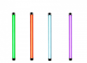 Tubes RGB minimalistes, éclairage d'accentuation pour des scènes audiovisuelles