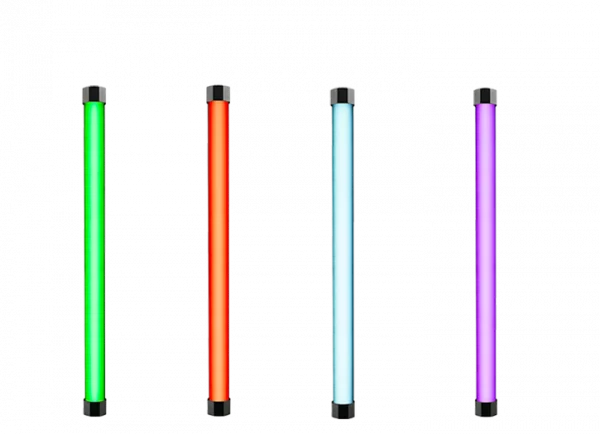 Tubes RGB minimalistes, éclairage d'accentuation pour des scènes audiovisuelles