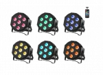 Kit 6 Par Led RGB avec Télécommande en location