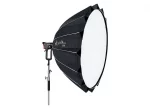 Light Dome 150 avec tissu de diffusion frontal. Diffusion de lumière douce pour des résultats professionnels en studio