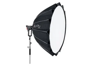 Light Dome 150 avec tissu de diffusion frontal. Diffusion de lumière douce pour des résultats professionnels en studio