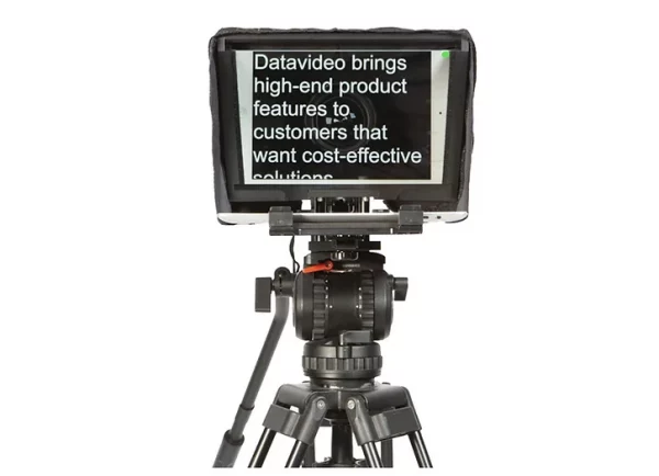 Prompteur caméra Datavideo TP300 sur trépied video en location