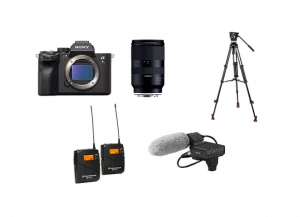 Kit ITW Sony A7SIII + Tamron 28-75mm F2.8 avec Trépied Vidéo Sachtler Ace, Module XLR K3M et Micro Canon Sony