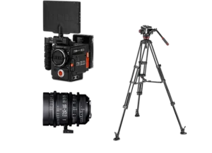 Kit cinéma Red Gemini DSMC2 Super35 5K RAW, zoom ciné Sigma 18-35 T2 et trépied vidéo Manfrotto 504X en location