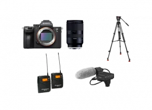 Kit ITW Sony A7III + Tamron 28-75mm F2.8 avec Trépied Vidéo Sachtler Ace, Module XLR K3M et Micro Canon Sony