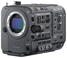 Caméra cinématographique Sony FX6 avec objectif E-mount et contrôles détaillés