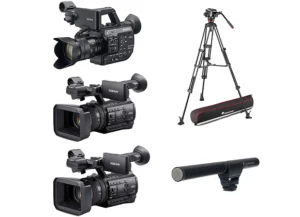 Location Kit captation caméscope Sony PXW-Z150 4K XDCAM, Sony PXW-FS5 + 18-105 trépied vidéo Manfrotto 500AH, Micro Rode NTG2