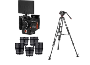 Kit cinéma Red Gemini DSMC2, Super35 5K Raw, série Ciné Samyang VDSLR MKII T1.5 trépied vidéo Manfrotto 504X en location