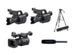 Kit Captation 3 caméras: 2 Sony PXW-FS5 + objectif 18-105, 1x Sony PXW-Z150, trépied Manfrotto 504x, Micro canon Rode NTG2